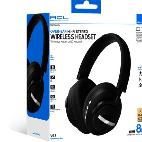 Resim Acl Acl Abk-08 Bluetooth 5.3 Kablosuz Kulak Üstü Kulaklık Siyah | Hi-Fi Stereo, Sd Kart, Usb-C, Hd Görüşme 