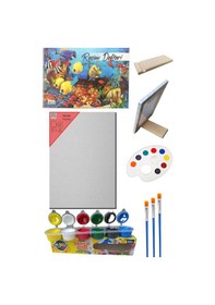 Resim Resim Başlangıç Seti - Tuval, Resim Defteri, Akrilik Boya, Tual Resim Seti 