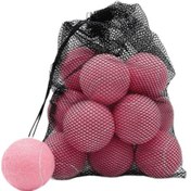 Resim Suntek 18 Adet Tenis Topu Egzersiz Elastik Topları Açık-pembe 