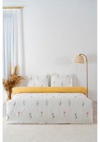 Resim Rivaistanbul Bella Çift Kişilik Nevresim Takımı Pamuklu Sarı 