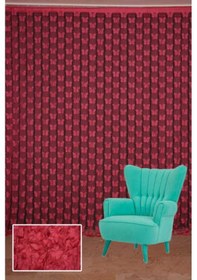 Resim Kelebek Birleşik Model Fuşya Renk Hazır Ip Perde 300x280 