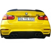 Resim Bmw F30 - F31 3 Serisi 2012 - 2018 M Vorsteiner Difüzör (Taiwan Tampon Uyumlu) Plastik Boyasız 
