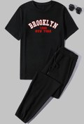 Resim uyguntarz Unisex Brooklyn Baskılı 2'li Eşofman Takımı 