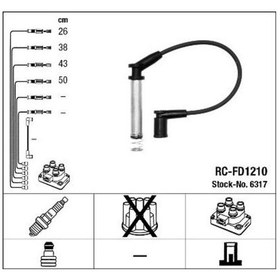 Resim Ngk 6317 Buji Kablosu Xs6f12280tk 