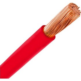 Resim 6 Mm Nyaf 10 Metre Kırmızı Çok Telli Kablo Tam Bakır 