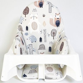 Resim Blue Woodland Bambi Mama Sandalyesi Minderi 