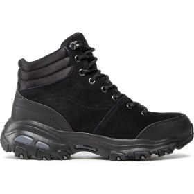 Resim Skechers 167264-BBK D-Lites New Chills Kadın Siyah Süet Spor Bot 