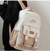 Resim Oldfriend Khaki Retro Okul Çantası Kızlar İçin Büyük Kapasiteli Lise Üniversite Sırt Çantası Haki 