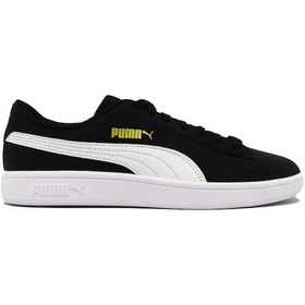 Resim Puma 365160 Black White Gold Erkek Smash V2 Buck Siyah | Orijinal 