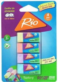 Resim Rio Rs-30 Pastel Silgi 4Lü Blister 