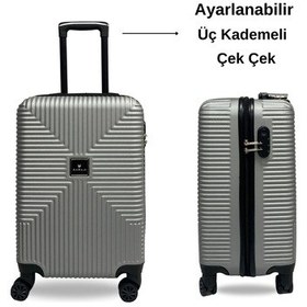 Resim Anhelo Bowtie Abs Küçük Kabin Boy Valiz Saks Mavi 