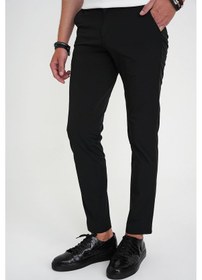Resim Efor Comfort Fit Esnek Pamuk Spor Siyah Pantolon P 1190 Siyah 