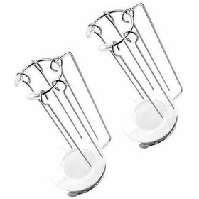 Resim Pazly Barbekü Şiş Seti - 2 Adet Paslanmaz Çelik Asma Raflı Barbekü Şişleri 