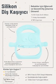 Resim Mavi Bebek Silikon Diş Kaşıyıcı Çok Renkli 