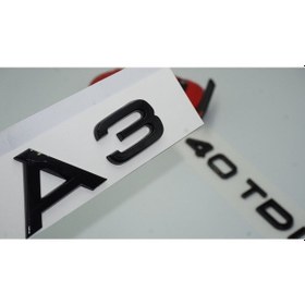 Resim Audi A3 40 Tdi Parlak Siyah Abs 3m 3d Bagaj Yazı Logo 