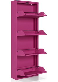 Resim Ceha 4'lü Metal Ayakkabılık - Pembe K.AYK-4 /AB4010 