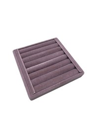 Resim Yerli Üretim Süet Kumaş Lila Renk 15 Cm / 15 Cm Yüzük Sergileme Standı Çok Renkli 