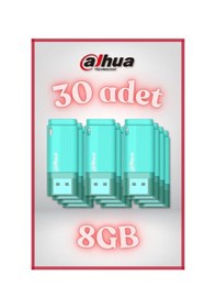 Resim 30 Adet 8gb Kapaklı Usb Flash Bellek U126 Yeşil - 