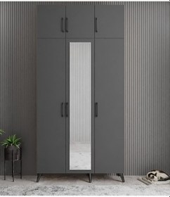 Resim Açelya Portmanto Vestiyer Füme 135 cmM5 
