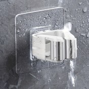 Resim 3'lü Askılı Paspas Saklama Rafı Tokalı, Delinmeyen Paspas Klipsli Askı Tutucu Banyo İçin, Plastik Süpürge Saklama Tutucu, Ev Alanından Tasarruf Sağlayan Saklama Organizatörü Yatak Odası, Bahçe, Banyo, Ev, Yurt İçin 