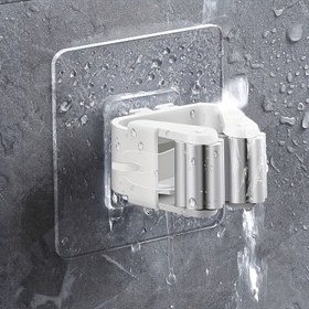 Resim 3'lü Askılı Paspas Saklama Rafı Tokalı, Delinmeyen Paspas Klipsli Askı Tutucu Banyo İçin, Plastik Süpürge Saklama Tutucu, Ev Alanından Tasarruf Sağlayan Saklama Organizatörü Yatak Odası, Bahçe, Banyo, Ev, Yurt İçin 