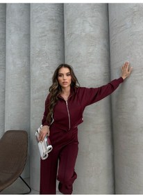 Resim Bordo Scuba Eşofman Takımı Bordo 