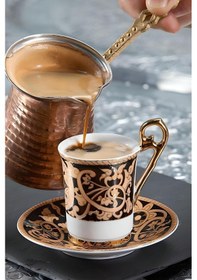 Resim Cezve Sütlük Orta Boy 800 Cc Bakır 