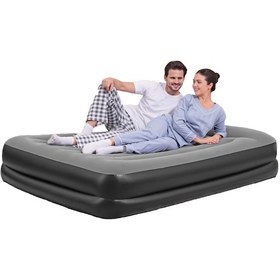 Resim Bestway Çift Kişilik Şişme Yatak Elektrikli Pompa 67403 Çok Renkli 