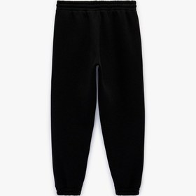 Resim Koton Lastikli Paça Şardonlu Cepli Beli Bağcıklı Jogger Eşofman Altı Siyah 6sam40037mk Siyah 
