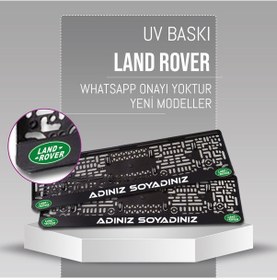Resim Land Rover Plakalık, 2 Adet Premium Uv Baskı, Plakalıkhane 