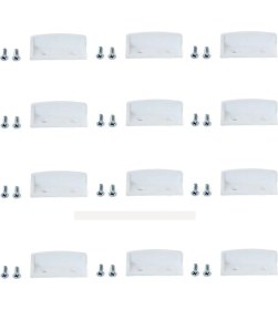 Resim Sineklik Tutamak, Beyaz 12 Adet (24 Adet Akıllı Montaj Vidası Ile Birlikte) 