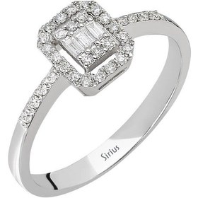 Resim Sirius F Renk 0,20 Karat Baget Pırlanta Yüzük 0817R0266 