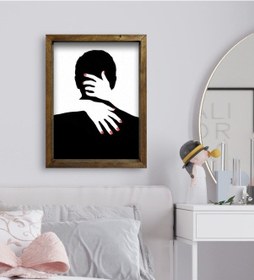 Resim Bk Gift Yatak Odası Konseptli Doğal Masif Ahşap Çerçeveli Tablo-4 (551111874) 