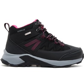 Resim Caterpillar Kadın Siyah Waterproof Deri Outdoor Sneaker - Siyah / 