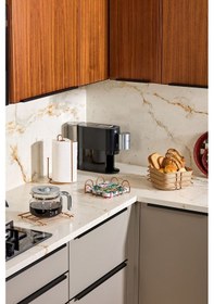 Resim Edora Home 4'lü Rose Servis Sunum Seti, Peçetelik, Kağıt Havluluk, Ekmeklik, Nihale - Metal Paslanmaz 