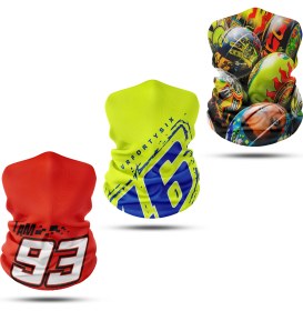 Resim Dair Aksesuar 3'lü Set Boyunluk Bandana Outdoor Balaklava Yüz Maskesi Kafa Bandı 