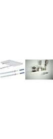 Resim ESBH Gizli Raf Tutucu 10 mm 10 cm Raf Taşıyıcı Duvar Tipi 2 Adet 