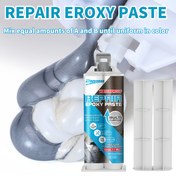 Resim Doeyvose AB-1 Yüksek Sıcaklığa Dayanıklı Metal & Beton Tamir Epoksi Macunu - Dökme Demir, PVC, Çimento için Çok Amaçlı Dolgu Malzemesi, Dış Mekan Kullanımı, DIY ve Profesyonel Kullanım, Gri 