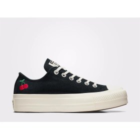 Resim Converse Siyah Kadın Deri Lifestyle Ayakkabı A08862C Chuck Taylor All Star Lı 