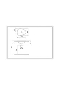 Resim Bocchi Etna Tezgah Üstü Lavabo 58 CM Mat Gri 1112-006-0125 