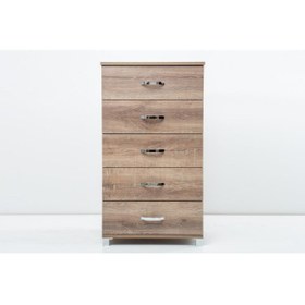 Resim SİVAS GÖZDE MOBİLYA Ekonomik Dar 5 Çekmeceli Şifonyer 62x45x110cm 