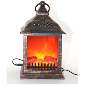 Resim Şömine Ledli Lamba Aalk2513 Renkli 