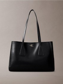 Resim Calvin Klein Kadın Ck Medium Work Tote Çanta-12532 Siyah/altın 