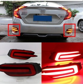 Resim Honda Civic 2016-2022 Fc5 E Dizayn Arka Led 