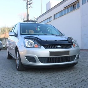 Resim ferrous autoaccessories Ford Fiesta ile Uyumlu ile Uyumlu Ön Kaput Koruyucu Rüzgarlık 2002 2008 