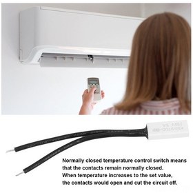 Resim Ximistore9 2 Adet Ksd9700 Kapalı Tip Isı Kontrol Anahtarı, Plastik Prob, 110 C, Isı Koruyucu, 250v/5a 