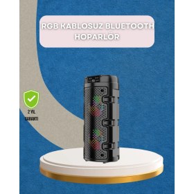 Resim Usb, Sd Kart ve Aux Girişli Taşınabilir Hoparlör 