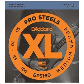 Resim D'Addario EPS160 XL 50-105 Prossteels Medium Bass Gitar Tel Seti 
