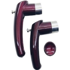 Resim Çaydanlık Sapı Takımı Kulp Tutamak Seti Patlıcan Moru Yanmaz Şeffaf 