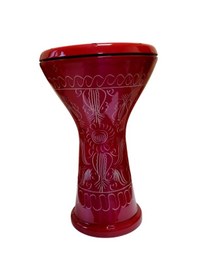 Resim Vd Darbuka İşlemeli Kırmızı 